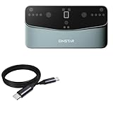 BoxWave Cable Compatible with Umax EinStar Vega 3D Scanner - DirectSync PD Cable (3ft) - USB-C to USB-C (100W), Type C Braided Charge and Fast Sync - Jet Black