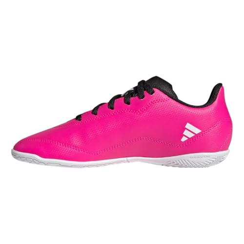 adidas X SpeedPortal.4 Youth Indoor Soccer Shoes (Team Shock Pink 2 / Cloud White/Core Black, US Footwear Size System, Big Kid, Numeric, Medium, 1.5)