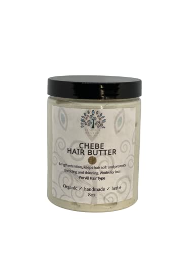 Chebe Hair Growth Butter - Hair Soft, Hydrated, Shiny & Manageable- A Whipped Butter with Authentic Chebe Powder -Chebe Butter for Hair Growth 8oz