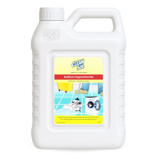Image of Cleansol Sodium Hypochlorite Solution - 2 Litre - Multipurpose Disinfectant Liquid