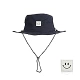 Sun Hat,Unisex Wide Brim UV Sun Protection Hat Fishing Hiking Summer Sun Cap Dark Blue