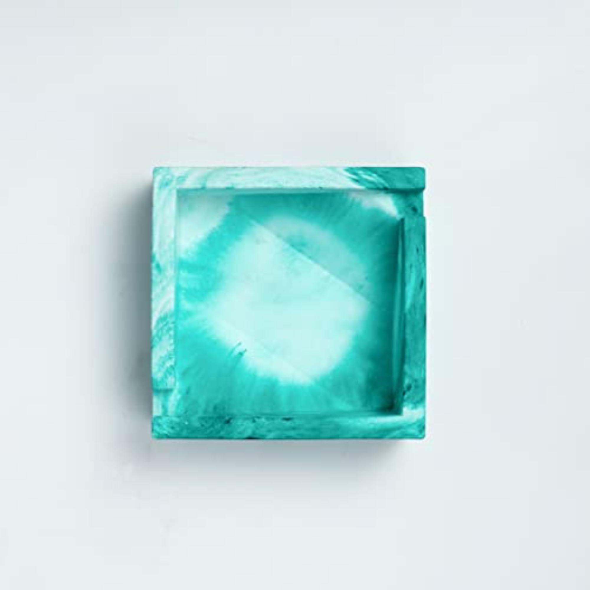 Handcrafted Concrete Ashtray, Mint Color, Home Decor
