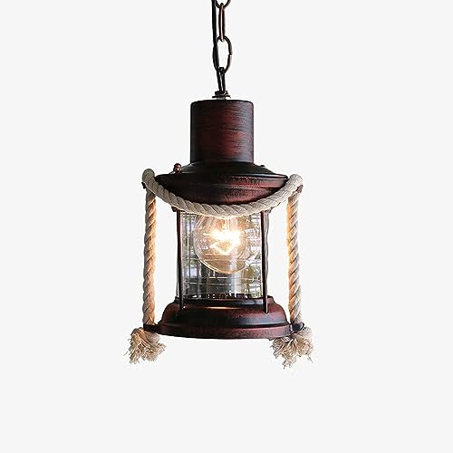 Lampe pour couloir sombre avec suspension en fer nostalgique rétro