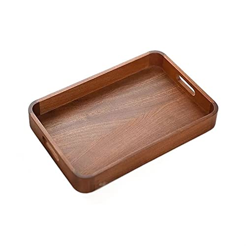 Bandeja de madera rectangular pequeña de estilo vintage para cocina 2
