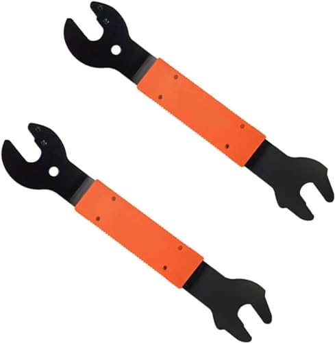 Tfwadmx 2 Pcs Bike Pedal Wrench Bicycle Spanner 15, 16, 17 mm Repair Removal Tool for Biking Cycling...