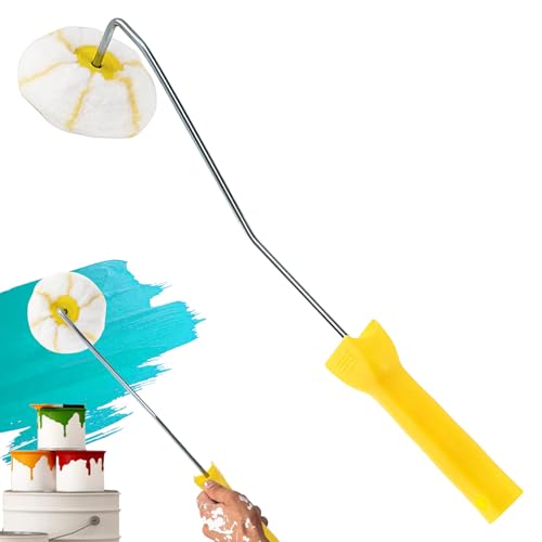 Pincel de rodillo para pintar bordes, herramienta para paneles de yeso, rodillo de pintura de esquina, pincel de pintura para bordes de pared y esquinas, aplicación suave para proyectos de pintura y