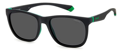 POLAROID PLD 2140/S 3OL MATTE BLACK GREEN 55/18/145 UNISEX Sunglasses