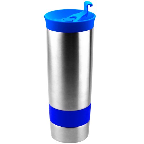 Asobu The Hot coffee and tea press Vacuum Insulated Travel Mug, 16 ounce