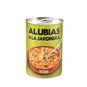 Alubias a la jardinera Hacendado Bote 420 g Pack 2
