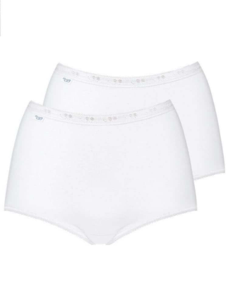 Sloggi Women's Basic Maxi 2P Brief, White, Size 26