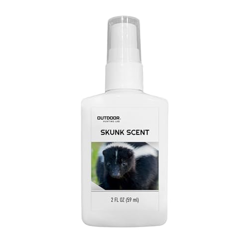 Outdoor Hunting Lab Skunk Scent Spray 2 oz - Real Skunk Cover Scent for Deer Hunting Masks Human Scent Around Your Stand Strong Prank Smell