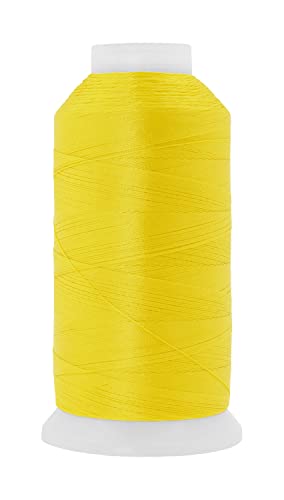 Mandala Crafts Yellow Heavy Duty Thread - #69 T70 210D/3 1500 Yds Heavy Duty Polyester Thread for Sewing Machine Outdoor Marine Jeans Leather Thread Drapery Upholstery Thread