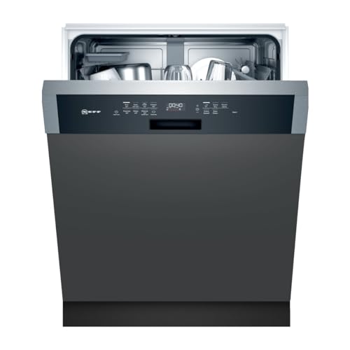 Neff S147EAS39E - Fregadero integrado (60 cm, acero inoxidable, C, N70, 44 dB, Eco 9,5 l, 275 min, 74 kWh/100 ciclos, 13 MGD)