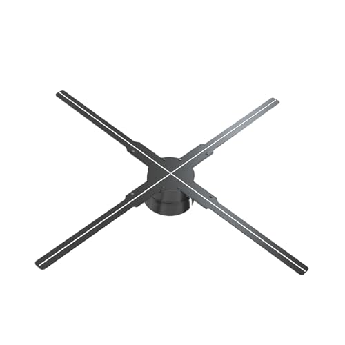 Yoldsud 3D Hologram Fan 20 Inch WiFi Holographic Projector Advertising Display - 576 HD LEDs High Resolution - App PC Control Bluetooth Audio - 1500 Video Library for Business Store Holiday Events