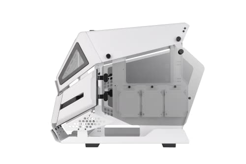Thermaltake AH T200 Snow caja PC robusta de acero con paneles de vidrio templado 4