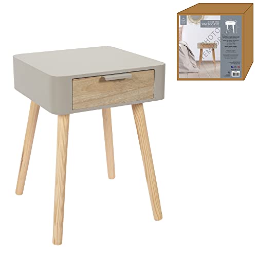 Table de chevet compacte pour ranger les petits espaces