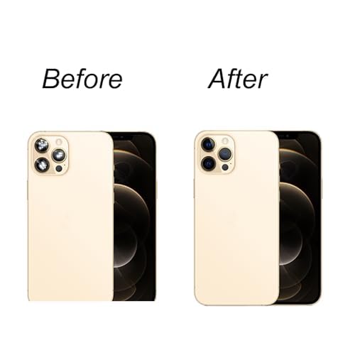 Kit Ricambio Vetro Posteriore Fotocamera Per IPhone 12 Pro, 2 Pezzi, Adesivo Incluso
