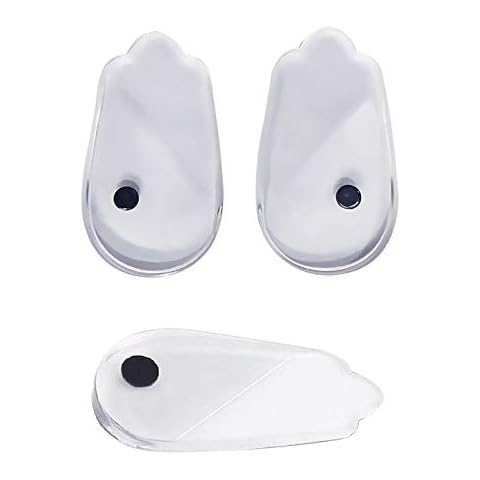 BNNG Medial Lateral Heel Wedge Silicone Insoles, Supination & Pronation Corrective Adhesive Shoe Inserts for Foot Alignment, Knock Knee Pain, Bow Legs, O/X Type Leg (L) (L) Cover
