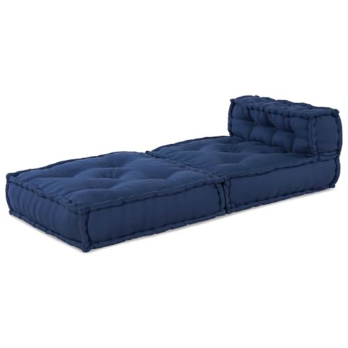 Sofá modular de patchwork añil de tela azul noche para cojines de sillas y sofás 3