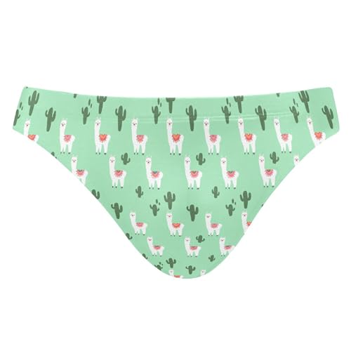 S Husky Cute Alpaca Swim Briefs for Men Bikini Swimwear Boys Short XXL B0404051