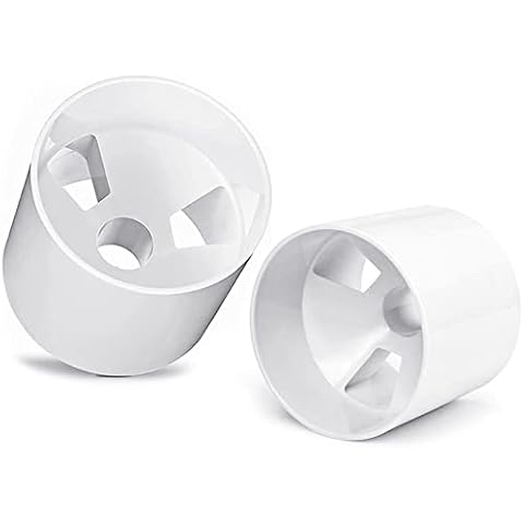 ZLY 2PCS Golf Hole Cup,ABS Ivory White Plastic Golf Cups,Dimension 4" Depth, Diameter 4 1/4 inches,Fits PGAL|PGA|USGA Regulations,for Backyard Golf Practice Cover