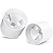 ZLY 2PCS Golf Hole Cup,ABS Ivory White Plastic Golf Cups,Dimension 4