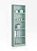 Dmora Libreria 5 Ripiani-Verde Acqua, 60 x 180 x 30 cm