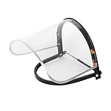Ipetboom Transparent Facial Shield Hard Hat Attachment for Polishing Grinding Cutting Lightweight Protective Visor with Clear Visibility Splash Guard Safety Face Mask for Industrial Use