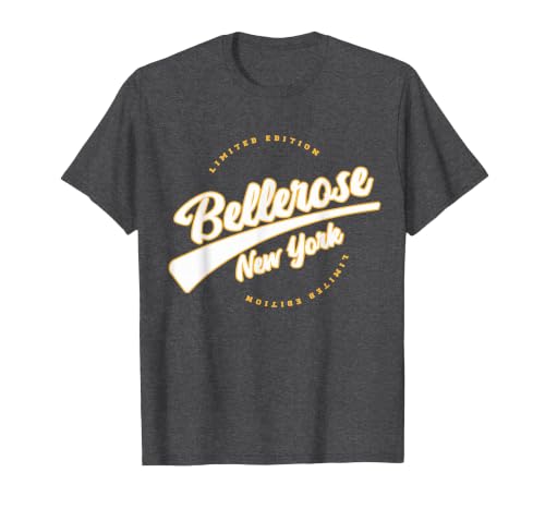 Retro Athletic Bellerose NY Clothing T-Shirt, Men, Dark Heather Grey, Large