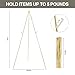 DANMO Easel Stand for Wedding Sign Poster 63'' Instant Display Floor Adjustable Metal Art Easel Gold