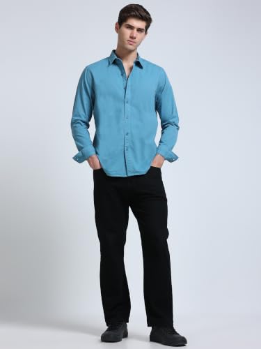 Image of StitchX Men's Full Sleeve Core Essentials Twill Over-Dyed Shirt XS-2XL