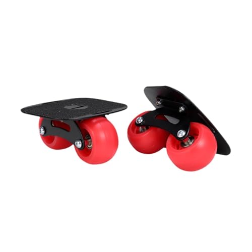 kowaku Par de Patinetas Divididas, Ruedas para Carretera, Opción Profesional, Diseño Portátil para Deportes, Rueda Roja Arco