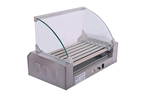 Komercyjna elektryczna opiekacz do hot dogów na 7 bułek, piekarnik do kiełbasek, piekarnik do kiełbasek, grill do hot dogów