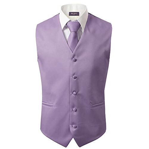 3 Pcs Vest + Tie + Hankie Pink Fashion Men's Formal Dress Suit Waistcoat - Main Image