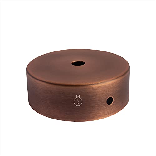 AMARCORDS, Metal Ceiling Rose, Color Bronze, lamp Ceiling Canopy Complete with Cable clamp Accessories - Image 2