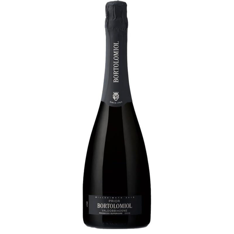 Prior Bortolomiol Valdobbiadene Prosecco Superiore Brut – Espumoso Italiano con Método Charmat, Fresco y Equilibrado para Acompañar Aperitivos y Eventos