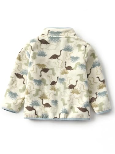 Tenna Teki Boys' Cute Cartoon Animal Zipper Jacket - Warm Stand Collar Casual Coat2