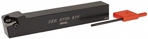 Hertel Indexable Threading Toolholder, External, Right Hand, 3/4 x 3/4 Shank, 5" OAL, Uses 16ER Inserts, HSE Series HSER, Part #H08700007