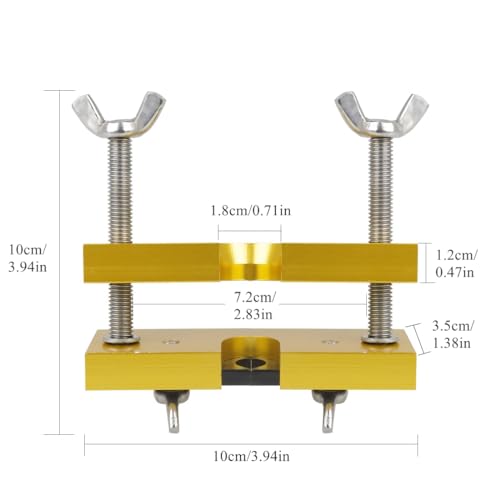 MuzcYM Adjustable Mouthpiece Puller Tool Mouthpiece Puller Remover Holder Tool for Brass-Wind Instruments Trumpet, Trombone, HornGold - Image 4