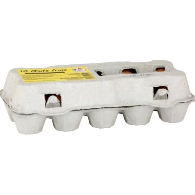 Oeuf De Poules Élevées Au Sol Moyen-Gros Calibre A, Sans Ogm Boîte De 10