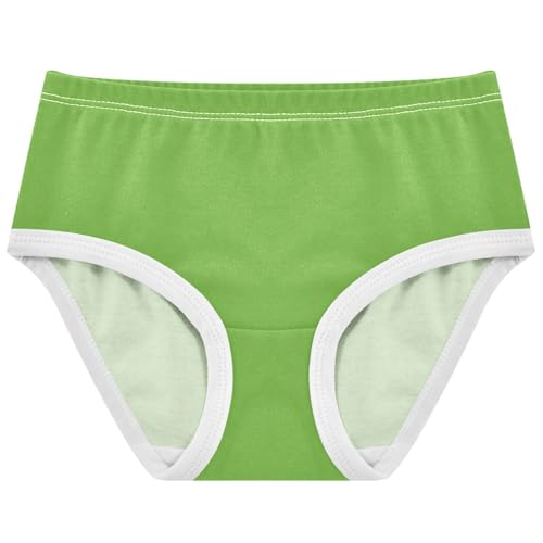 Joisal Foliage Green Girl Panties Cute Toddlers Underwear Floral Cotton Fun Print Briefs Underpants 2t