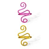 Vodolo Crochet Ring,2PCS Gold Adjustable Yarn Tension Ring for Crocheting Peacock Shape Knitting Loop Open Finger Ring for Mother Grandma Thanksgiving Presents Finger Yarn Guide Crochet Accessories