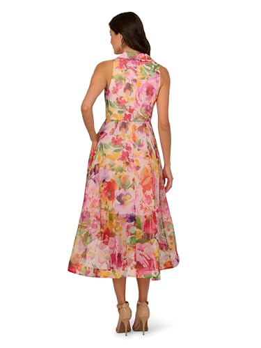 Image of Adrianna Papell Printed High-Low Dress