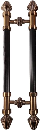 Poignée de porte rétro en acier inoxydable bronze rouge forgée pour durer