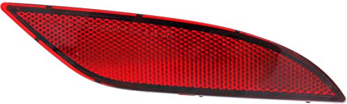 Evan-Fischer Rear Bumper Reflector Compatible with 2016-2018 Chevrolet Malibu CAPA Passenger Side