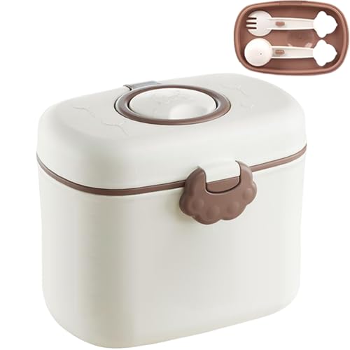Dosificador de preparación, almacenamiento para preparación láctea y aperitivos | Caja de comida portátil para viaje en casa guardería fruta caramelo uso diario