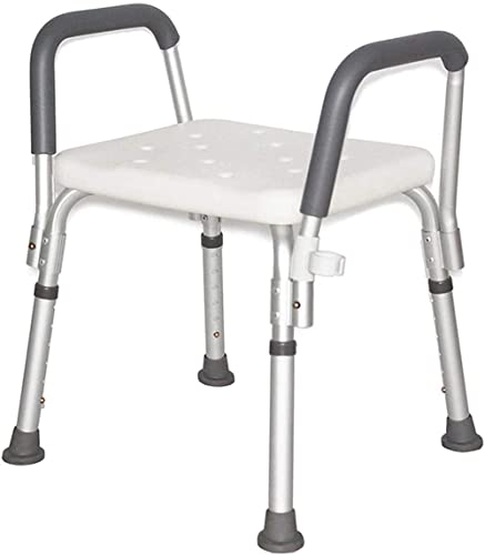 DFGHNBVC Siège De Douche, Chaise De Douche Réglable en Hauteur avec Accoudoirs, Tabouret De Douche Accessible, pour Personnes Âgées Et Handicapées, Élévateur De Baignoire Antidérapant, B