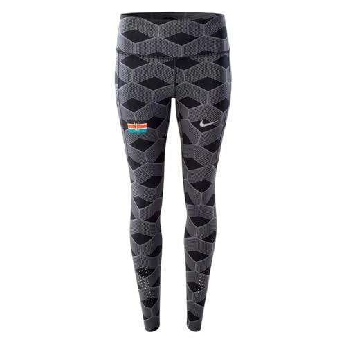Nike CV0388-068 W NK Kenya Epic LUX TGHT Leggings Damen Iron Grey/(Reflective SILV) Größe S