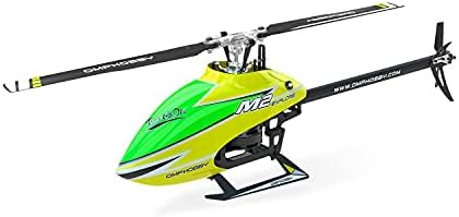 OMPHOBBY M2 Explore RC Helicopter for Adults Dual-Brushless Motor Direct-Drive 6CH RC Helicopters with Adjustable Flight Controller,3D Flight RC Plane Outdoor New Version BNF(No Controller-Yellow)