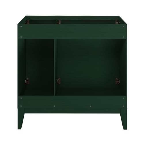 Image of Swiss Madison Cascade 36 inch Freestanding Bathroom Vanity Cabinet Without Top in Green Oak